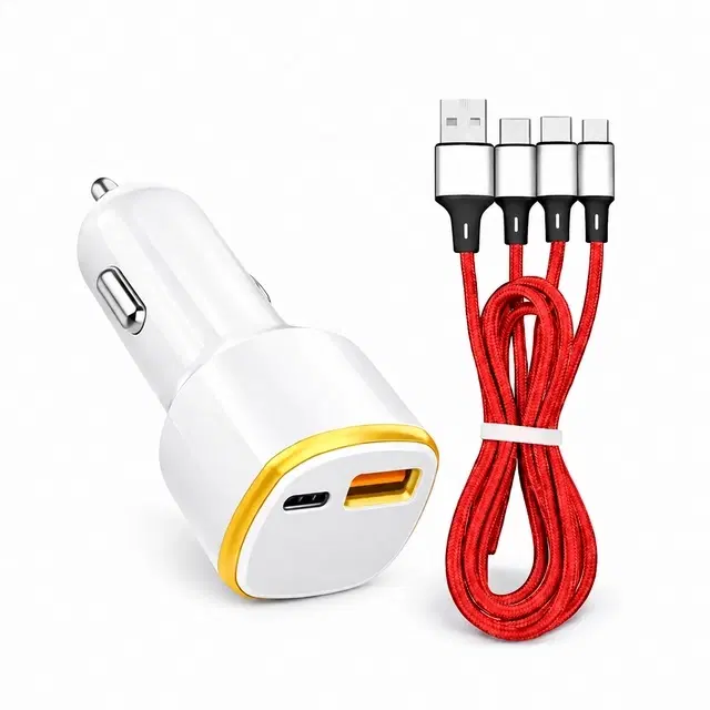 Portronics 3 Amp Turbo Car Charger  (Black)