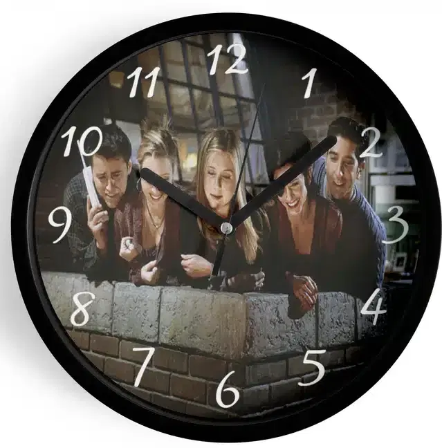 Analog Wall Clock for Home, Multicolor, 7 Inches