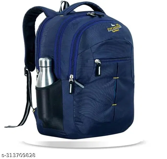 Polyester Backpack for Kids, Navy Blue, 35 L