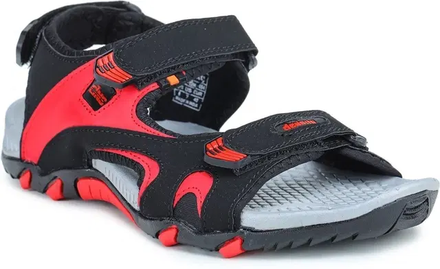 Casual Sandals for Men (Red, IND-7)
