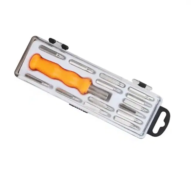 Stainless Steel 15 in 1 Screwdriver Tool Kit, Multicolor, Set of 1