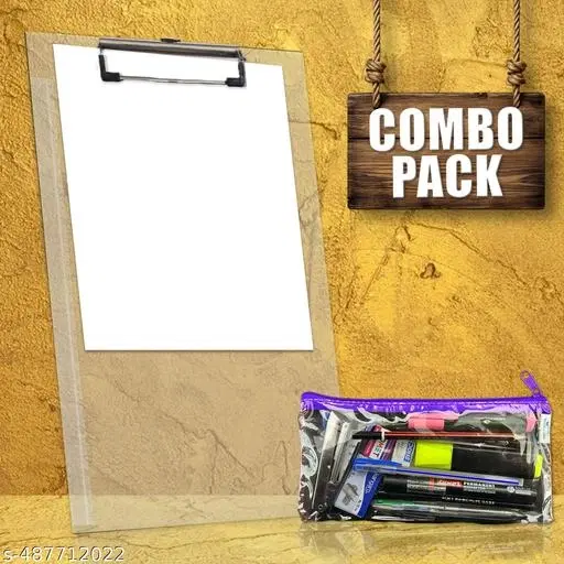 Unique Clipboard & TP Zipper Bag Pack, Set of 2