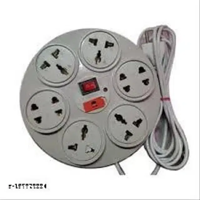 Plastic Universal Surge Protector, White