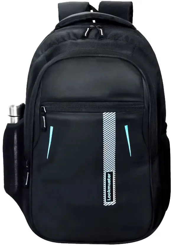 Polyester Backpack for Men & Women, Black