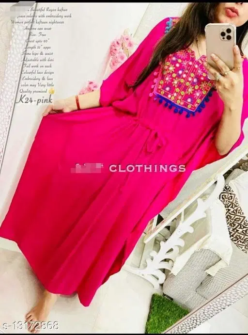 Gown for Women (Pink, L)