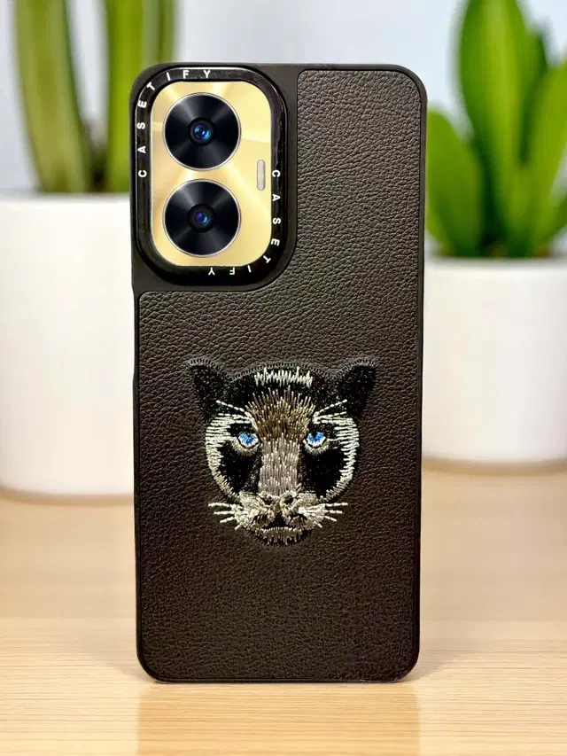 Pvc Back Cover For Realme C55 / Realme N55, Black