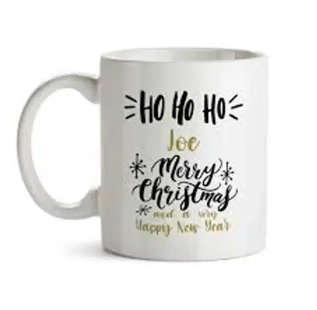 Ceremic Printed Coffee Mug, White, 350 ml