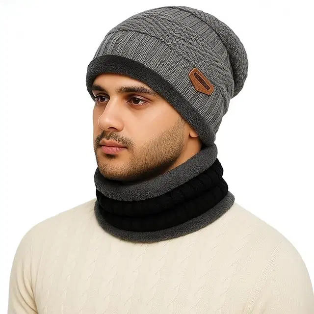 Caps For Men , (Grey)