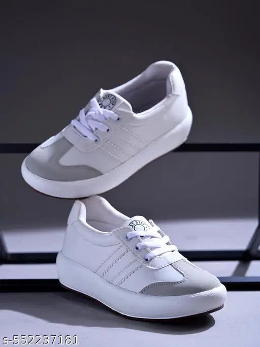 Shoetopia Girls Sneakers White (10-11 Years)