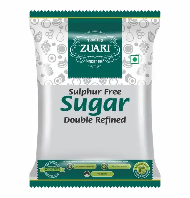 Zuari Sulphur Free Double Refined Sugar 5 Kg