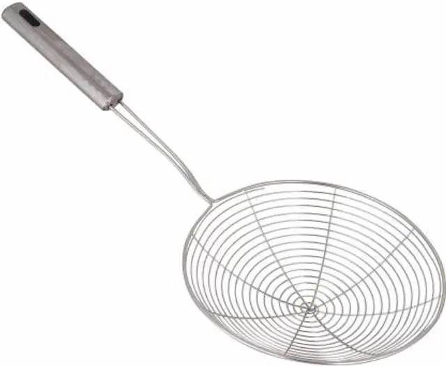 Stainless Steel Premium Quality Deep Fry Strainer, Silver