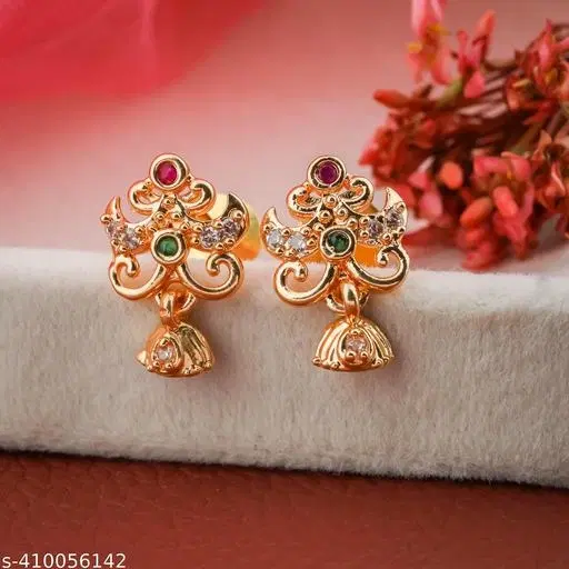 Gold-Plated Earrings/Studs/Bali For Women'S/Girls