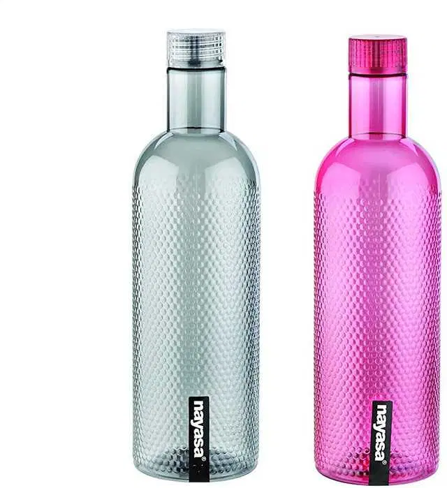 Aarohi Kitchen Plastic Turtle Fridge Pet Bottle, Grey & Purple, Pack Of 2, AA-005