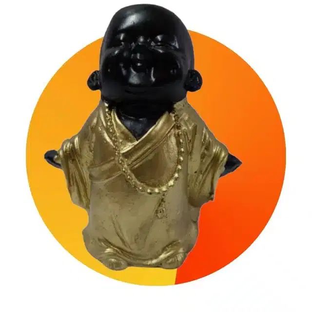 Laughing Buddha Showpiece, Gold