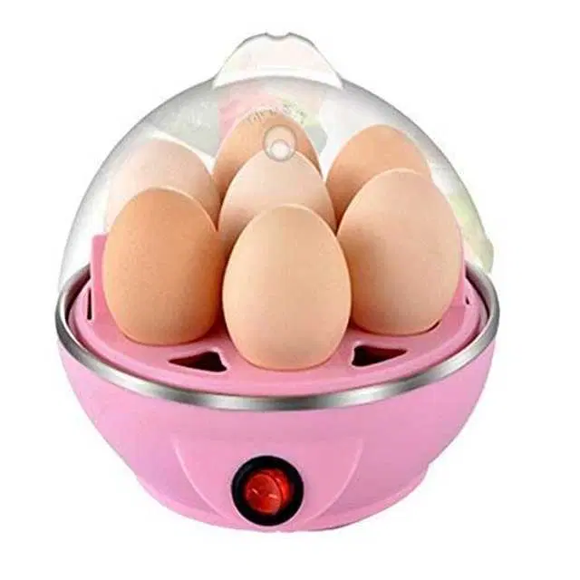 MN Enterprises Electric Automatic Off 7 Egg Poacher for Steaming, Cooking Also Boiling and Frying, Multicolour, M-19