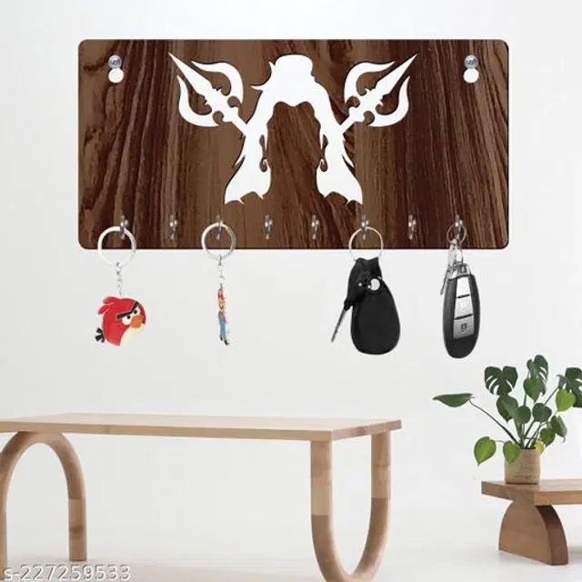 Wooden Key Holder, Brown