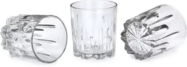 Liquor cum Cocktail Glasses, Transparent, 220 ml, Pack of 3