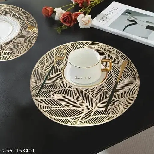 KANUSHI Industries® PVC Plats Mats for Dining Table(RK-DINING-MATS-M-74-2PC)