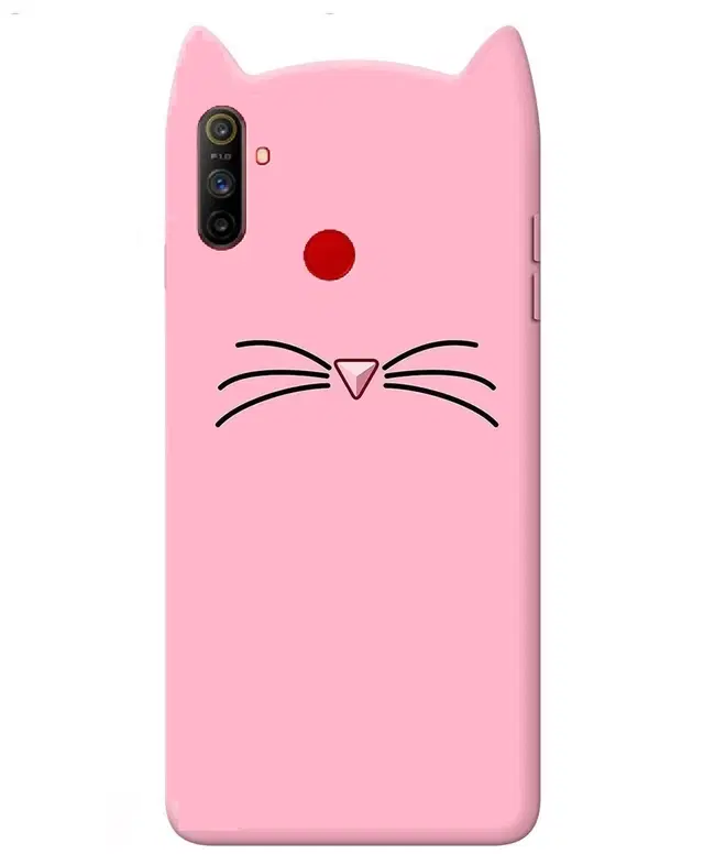 Silicone Mobile Back Cover for Realme RMX2027 / Realme_C3 (Pink)