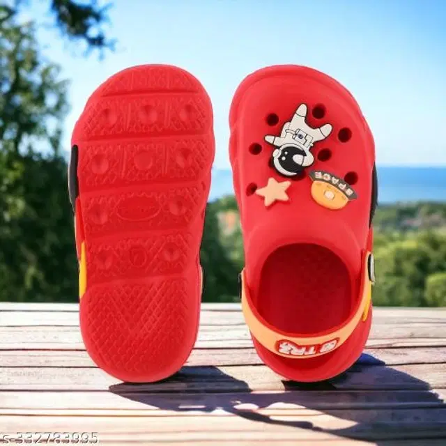 Clogs for Kids (Red, 2-2.5 Years)