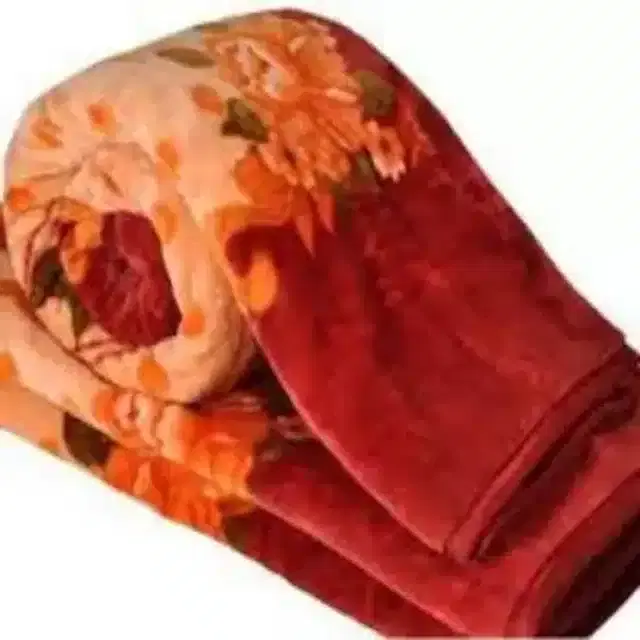 Double Bed Blanket, Multicolour, 90"x90", Pack of 1