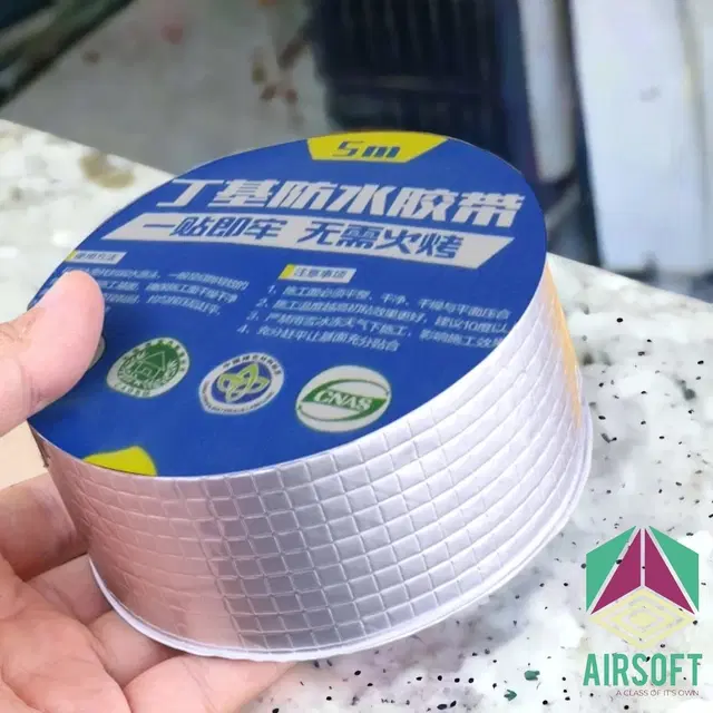 Aluminium Single Sided Self Adhesive Tape, Silver, 5 m