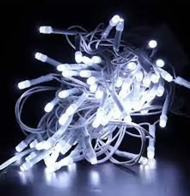 LED String Lights, White, 15 m