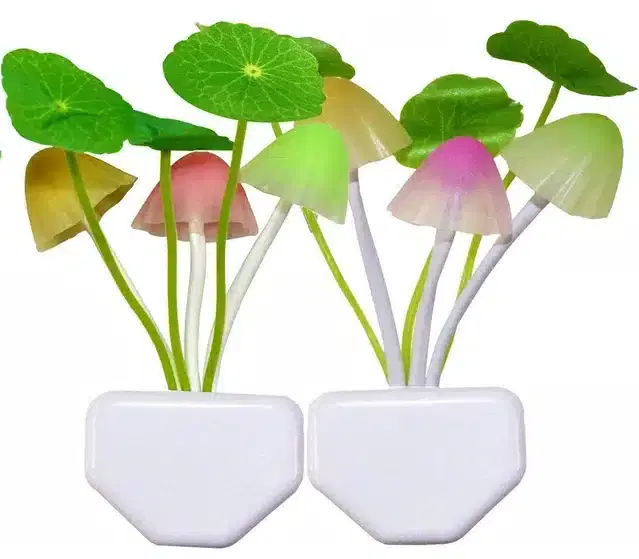 Mushroom Lamp Night Light, Multicolor, 2 Pcs