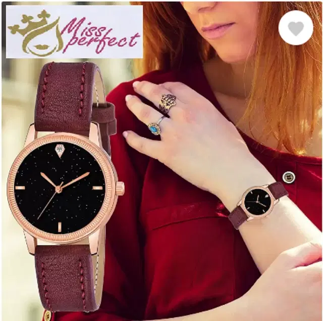 Leather Strap Analog Watch for Women & Girls (Multicolor)