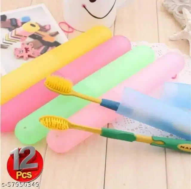 Toothbrush Cover, Multicolor, Pack of 12