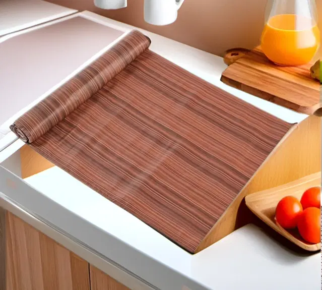 PVC Printed Shelf Mat Roll, Multicolor, 5 m