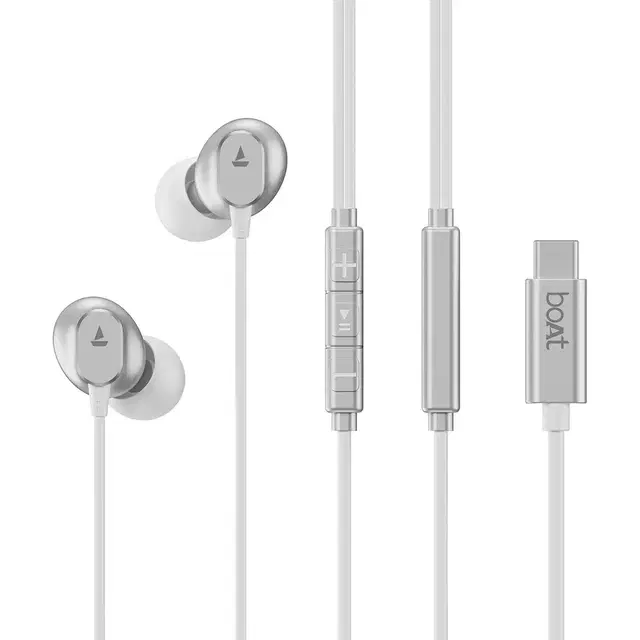 boAt Bassheads 90C Wired Earphones | White