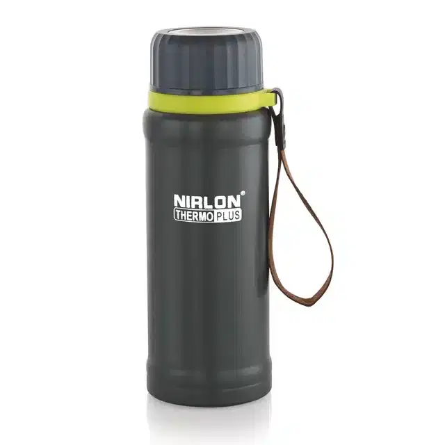 Stainless Steel Double Wall Vacuum Insulated Water Bottle, Black, 800 ml