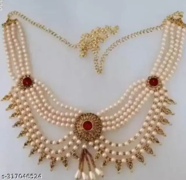 Beads Kamarband for Women, Gold