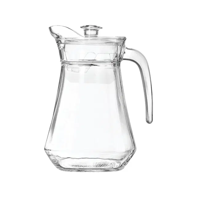 Cello Bern Glass Jug, 1.3 L | Pack Of 1 | Lead-Free Glass With Comfortable Handle | Water, Juice & Lemonade Jug For Dining Table & Parties