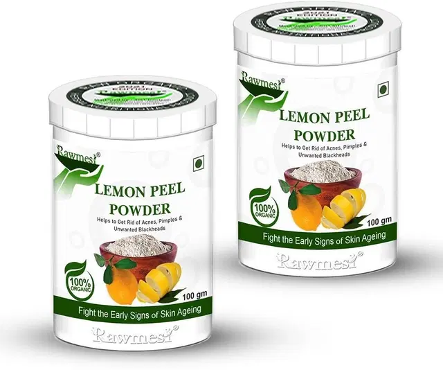 Pure Ayurvedic Organic Lemon Peel Powder, 100 g, Pack of 2