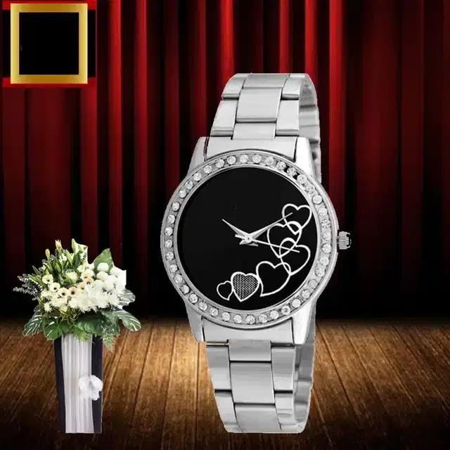 Analog Watches for Women (Black)