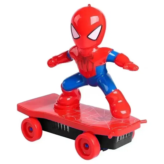 Stunt Spider Action Figure Scooter Toy for Kids