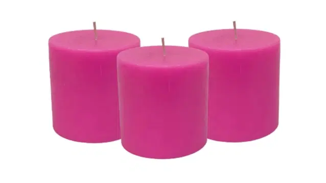 Floish Decor Premium Scented Pillar Candles, Pack of 3