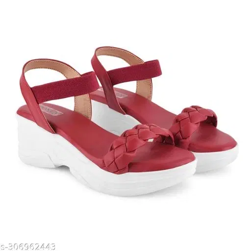 Heels for Women, Maroon (3)