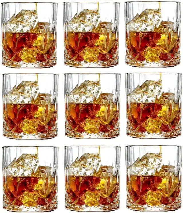 Liquor cum Cocktail Glasses, Transparent, 200 ml, Pack of 9