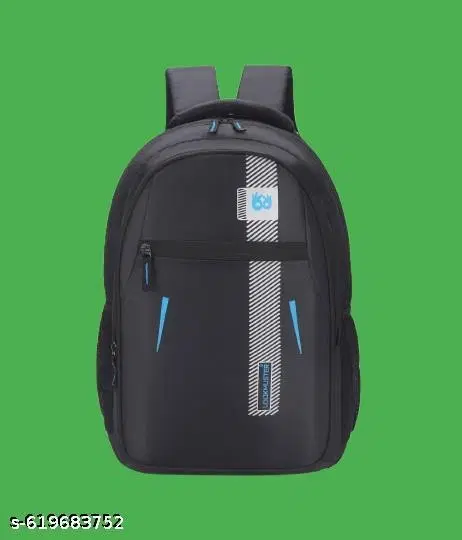 Polyester Backpack for Men & Women, Black