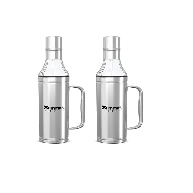 Stainless Steel Oil Dispenser 1000ml ,(Pack Of 2)