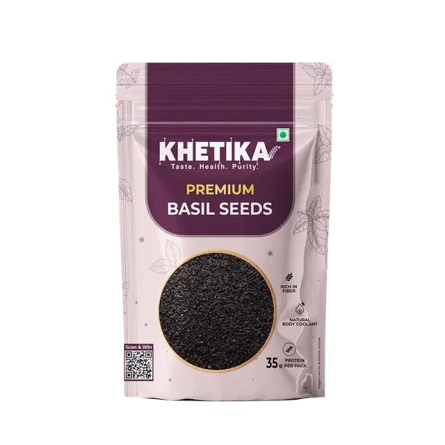 Khetika Basil/ Sabja Seeds 200 g