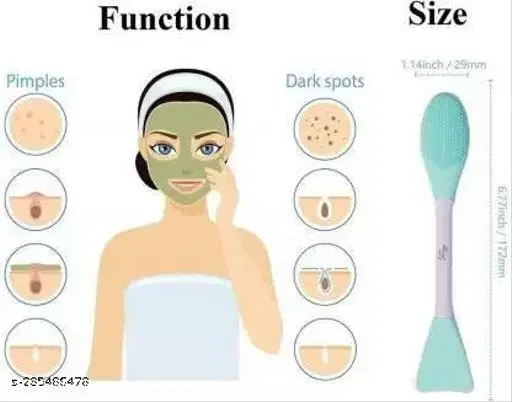 Silicone Face Mask Brush Beauty Tool Soft Silicone Exfoliating Facial Brush Mud Body Mask applicator  (Pack of 1)