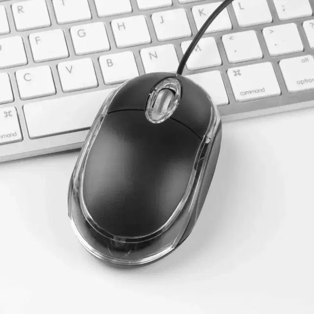 Wired USB Optical Mouse, Black