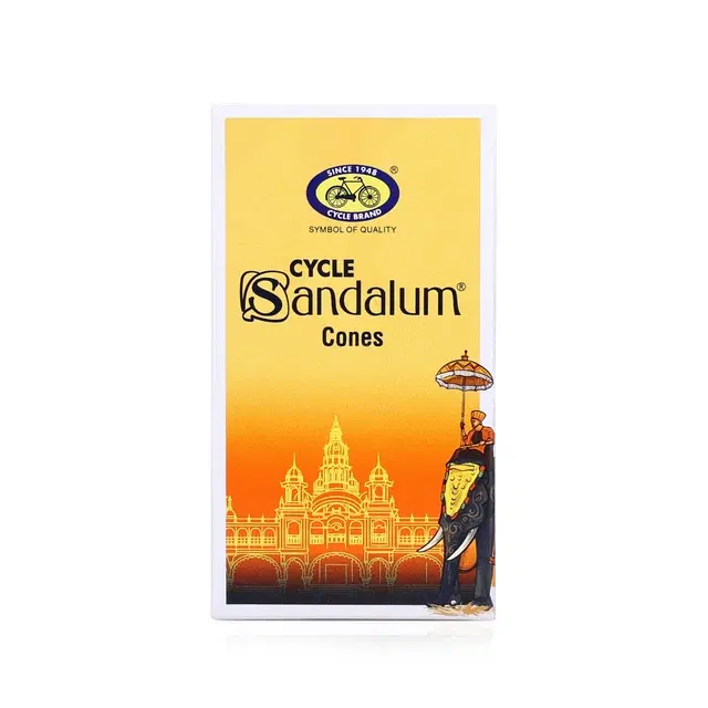 Sandalum Bambooless Incense Cones, Charcoal-Free (Pack of 1)