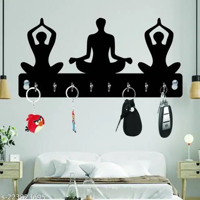 Wooden Key Holder, Black