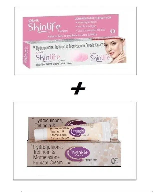 Combo of Skinlife, 20 g & Twinkle, 15 g Face Creams, Set of 2