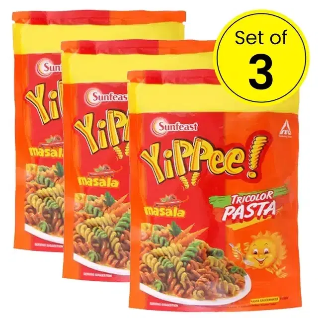 Sunfeast Yippee Masala Pasta 3X74.7 g (Pack of 3)
